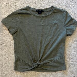 Sanctuary Olive Green Twist Tee